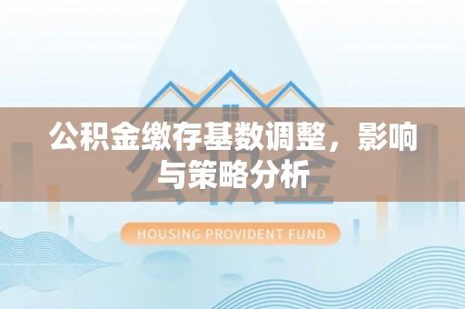 市南公积金缴存基数调整，影响与策略分析