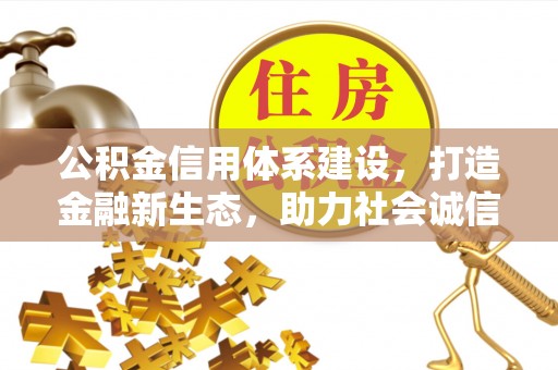 市南公积金信用体系建设，打造金融新生态，助力社会诚信发展
