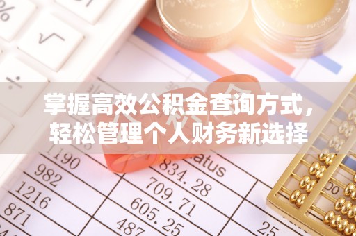 市南掌握高效公积金查询方式，轻松管理个人财务新选择