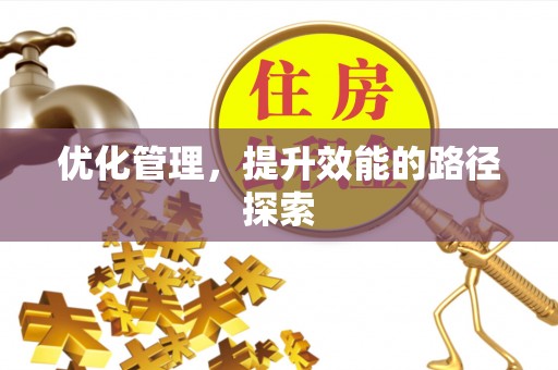 市南优化管理，提升效能的路径探索