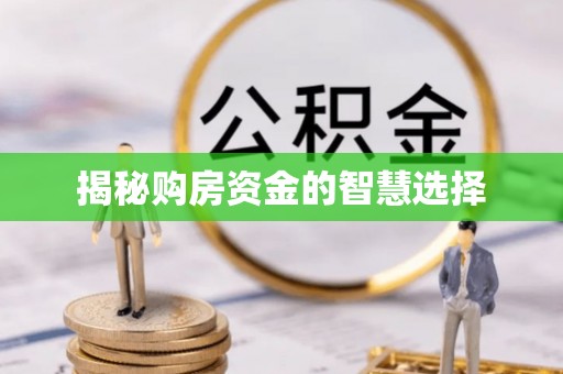 市南揭秘购房资金的智慧选择