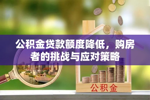 市南公积金贷款额度降低，购房者的挑战与应对策略
