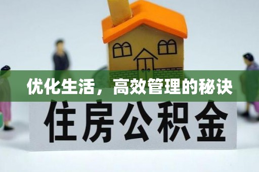 市南优化生活，高效管理的秘诀