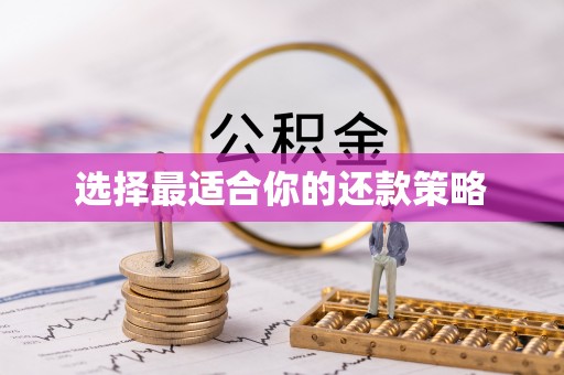 市南选择最适合你的还款策略